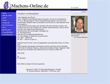 Tablet Screenshot of machens-online.de